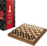 Jeu d'échecs en bois pliable