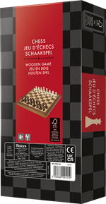 Jeu d'échecs en bois pliable